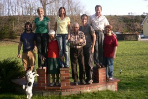 Fotowand der Familie